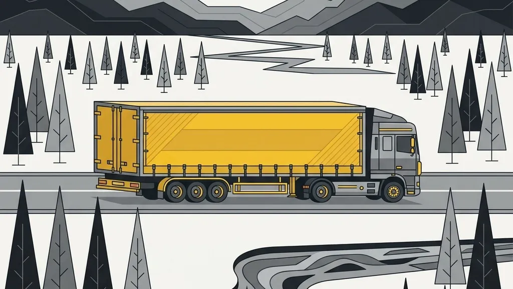 Curtain-side trailer used for groupage freight between Italy and Türkiye