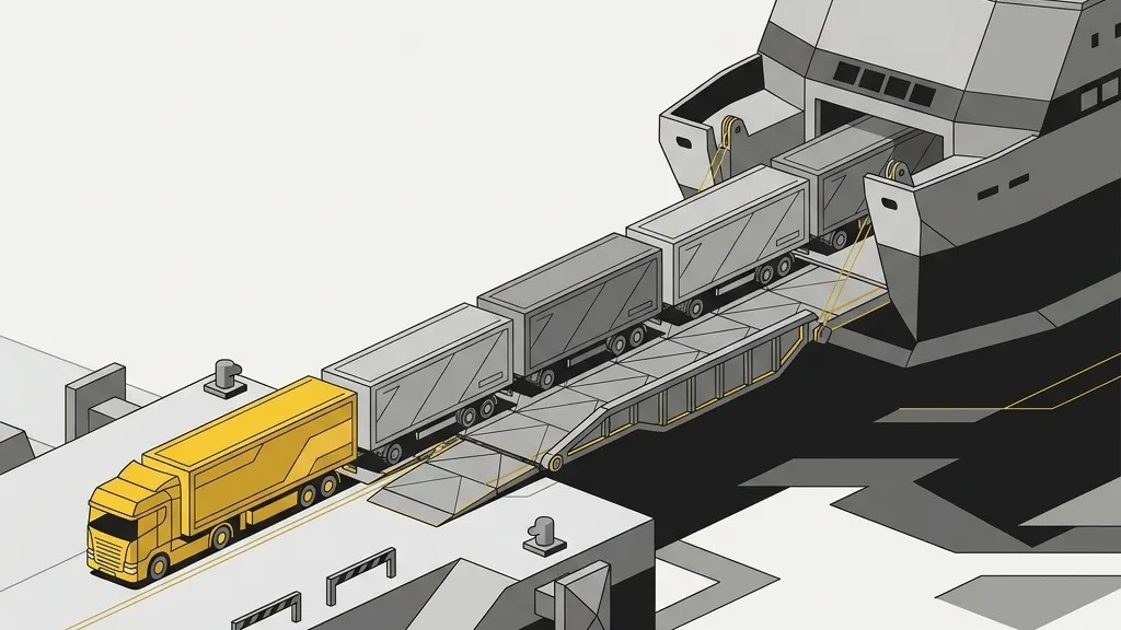 Curtain-side trailer used for groupage freight between United Kingdom and Türkiye